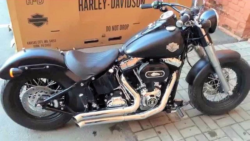 Bassani Pro-Street Chrome Turn Out Ends Full Exhaust System Pipes