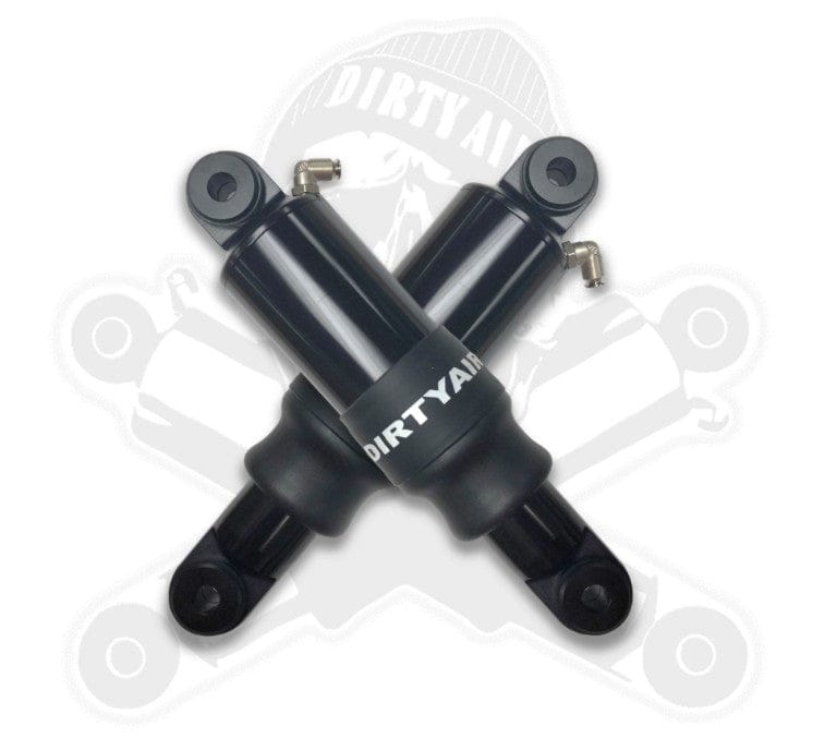 Dirty Air Rear Air Pair Shocks Adjustable Black Harley Sportster