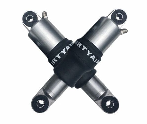 Dirty Air Sportster Rear Air Pair Shocks Adjustable Chrome Harley