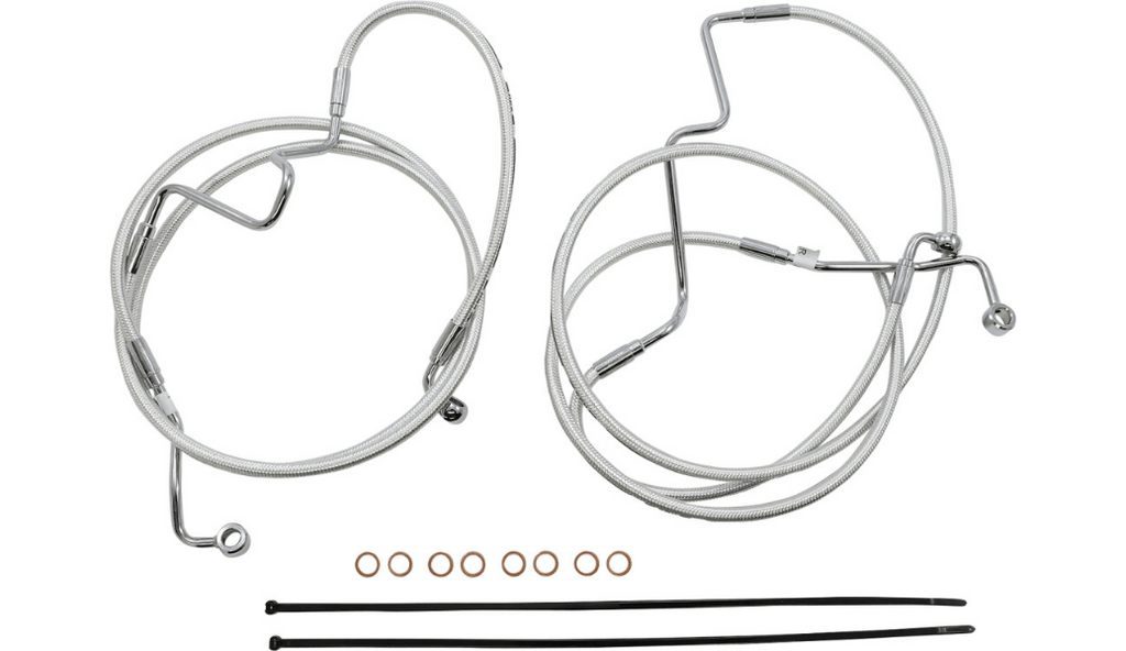 Magnum Shielding Magnum 18"-20" Ape Handlebar Control Cable Kit ABS Braided 21+ Harley Road King