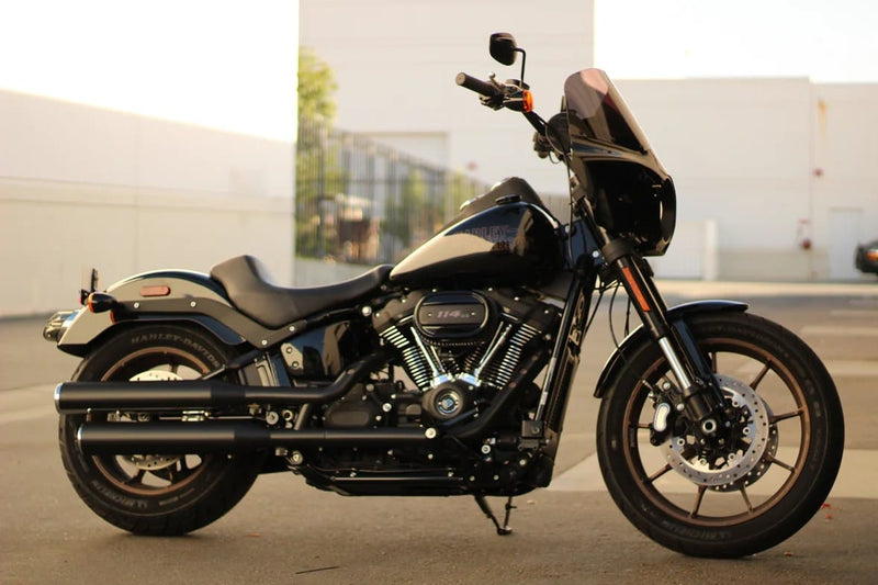 Memphis Shadesロードウォリアー セットFXBB/S、FXST用 Memphis Shades Black Road Warrior Fairing Kit Harley FXLRS M8 Low
