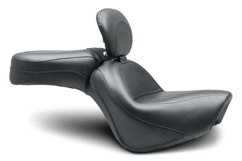 Mustang Mustang Vintage Wide Touring Seat Smooth W/ Driver Backrest 2006-2022 Vulcan 900