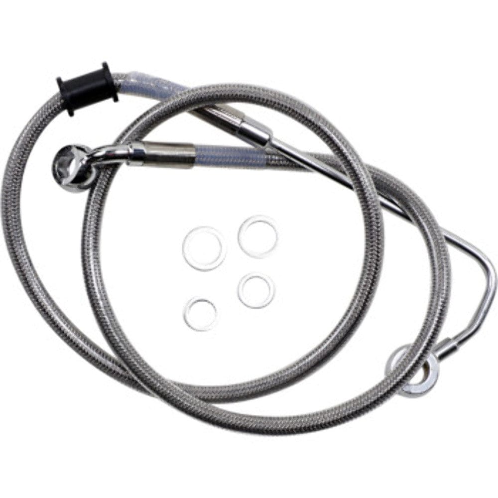Drag Specialities Brake Lines & Hoses +4" 38"  Extended Braided Stainless Upper Brake Line Harley Softail 15-17 ABS