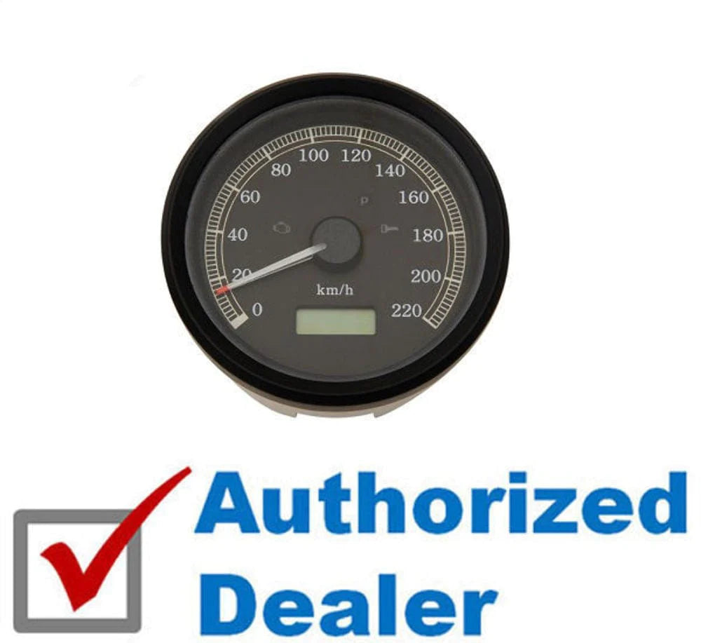 Drag Specialities Speedometers Black Electronic Programmable Analog Speedometer Speedo Harley Dyna Sportster KH