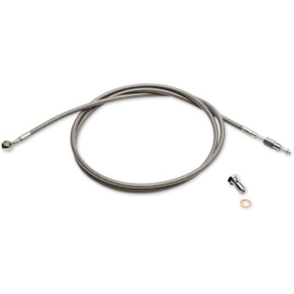LA Choppers LA Choppers Stainless Hydraulic Clutch Cable Line 15"-17" Ape Harley CVO Touring