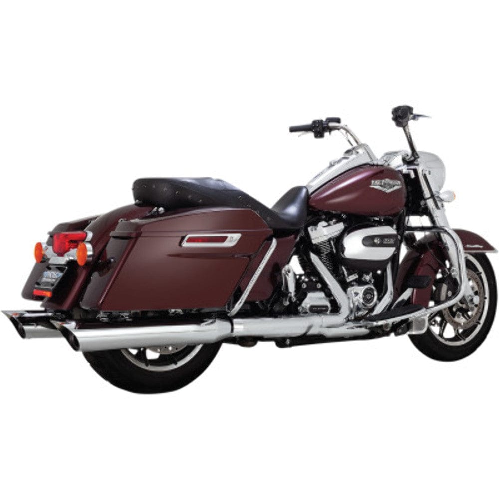 Python Silencers, Mufflers & Baffles Python 4.5" Scallop Cut Chrome Slip-On Mufflers Exhaust Pipes 17+ Harley Touring