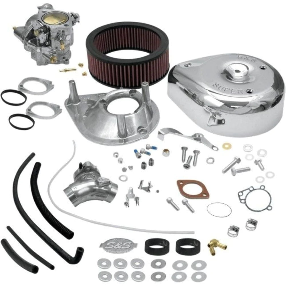 S&S Cycle Carburetors & Parts S&S Super E Carb Carburetor Air Filter Complete Kit Evolution Big Twin Harley