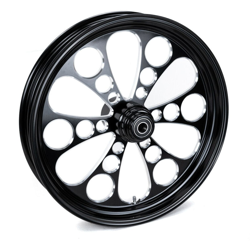 Ultima Kool Kat Black Billet 21 2.15 Front Wheel Rim Harley Softail Single  Disc