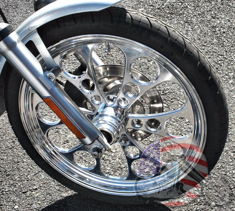 Ultima Kool Kat Polish Billet 21 2.15 Front Wheel Rim Harley Softail Wide  Glide