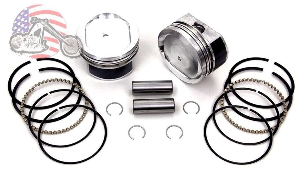 V-Twin Manufacturing Pistons, Rings & Pistons Kits Sportster 883 to 1200 Conversion Piston Pistons Ring Kit Standard Bore 3.498 XL