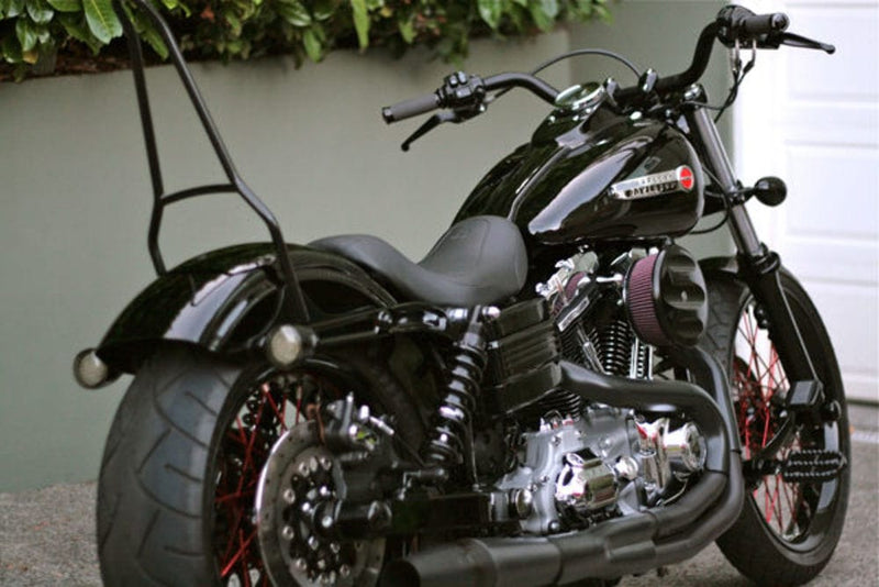 Motorcycle 1-1/8″ Handlebars for Harley Dyna Street bob Softail Club Style  Black