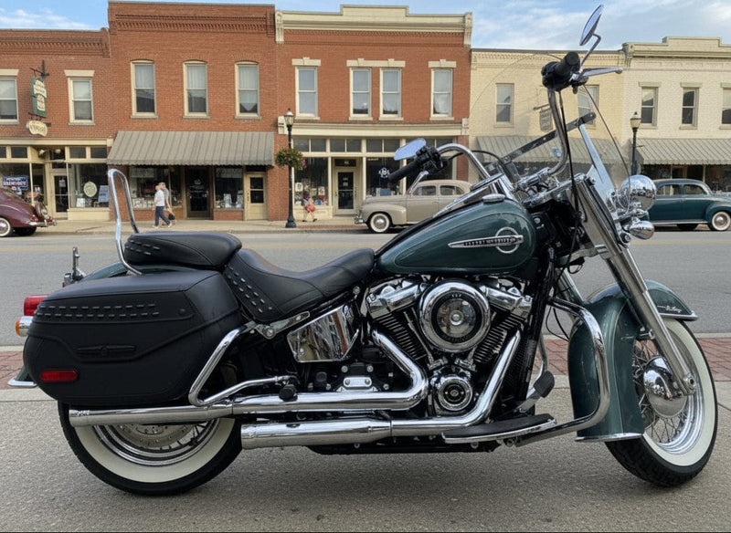 2020 Harley-Davidson Softail Heritage Classic FLHC Silver Pine/Spruce Chrome Package/Front End One Owner Only 3,535 Miles! $13,995