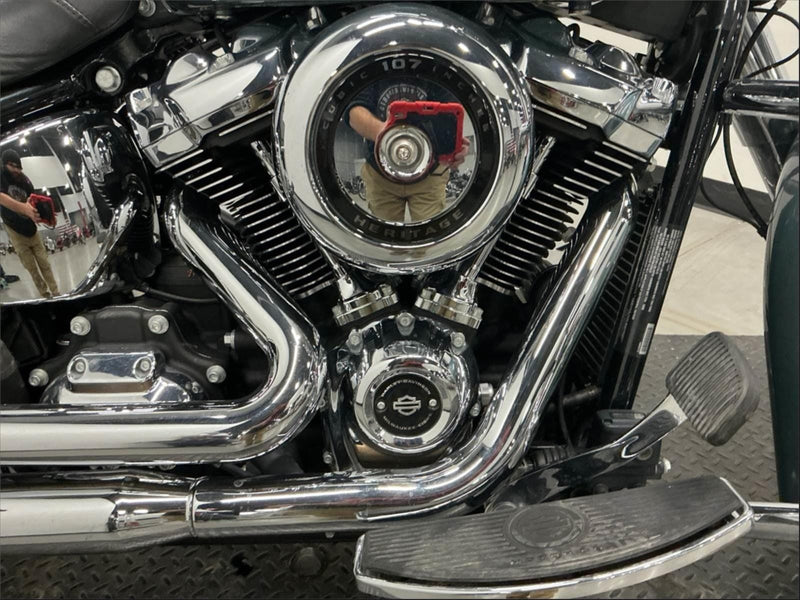 2020 Harley-Davidson Softail Heritage Classic FLHC Silver Pine/Spruce Chrome Package/Front End One Owner Only 3,535 Miles! $13,995