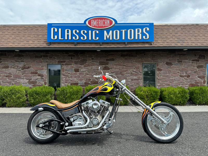 2002 Bourget Bike Works Low Blow Softail Custom Chopper S&S 113" Only 6k Miles! - $10,995