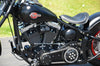 Harley Softail Evo TC88 con transmisión por correa abierta, color negro, Ultima, 2" Old School