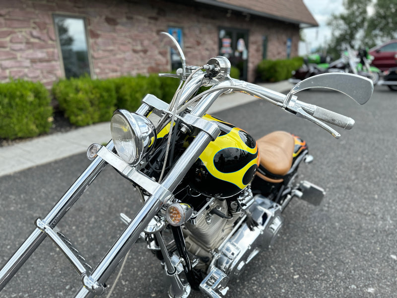 2002 Bourget Bike Works Low Blow Softail Custom Chopper S&S 113" Only 6k Miles! - $10,995