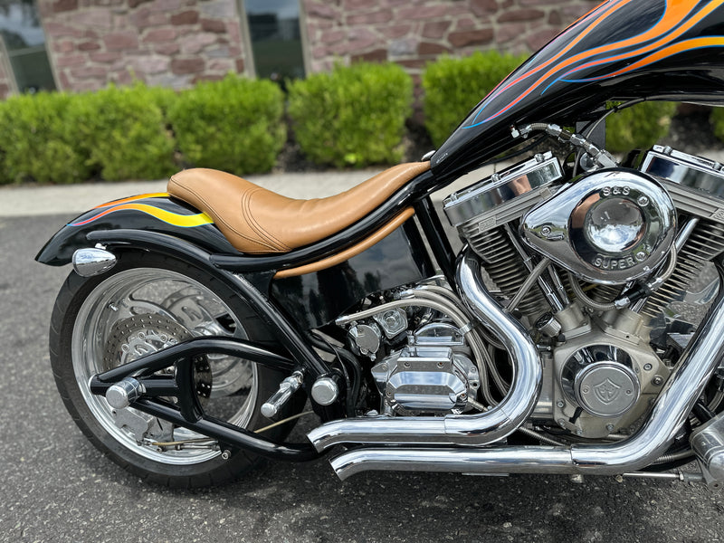 2002 Bourget Bike Works Low Blow Softail Custom Chopper S&S 113" Only 6k Miles! - $10,995