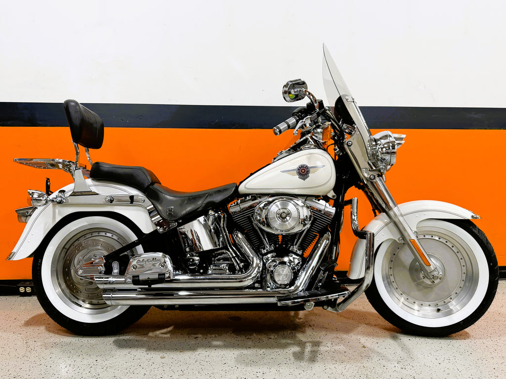2000 Harley-Davidson Softail Fatboy FLSTF One Owner White Pearl w