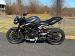 2024 Triumph Street Triple 765 R Silver Ice Naked Street Fighter $8,675