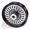 American Classic Motors 16 x 3.5 Black Out 46 Fat King Spoke Rear Wheel Rim Harley Touring Softail Dyna