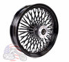 American Classic Motors 16 x 3.5 Black Out 46 Fat King Spoke Rear Wheel Rim Harley Touring Softail Dyna