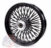 American Classic Motors 16 x 3.5 Black Out 46 Fat King Spoke Rear Wheel Rim Harley Touring Softail Dyna