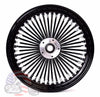 American Classic Motors 16 x 3.5 Black Out 46 Fat King Spoke Rear Wheel Rim Harley Touring Softail Dyna