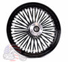 American Classic Motors 16 x 3.5 Black Out 46 Fat King Spoke Rear Wheel Rim Harley Touring Softail Dyna