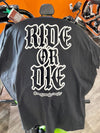 American Classic Motors Motorcycle Ride Or Die T-Shirt - Great gift for your Girl or Guy - Limited time run. Size X-Large XL