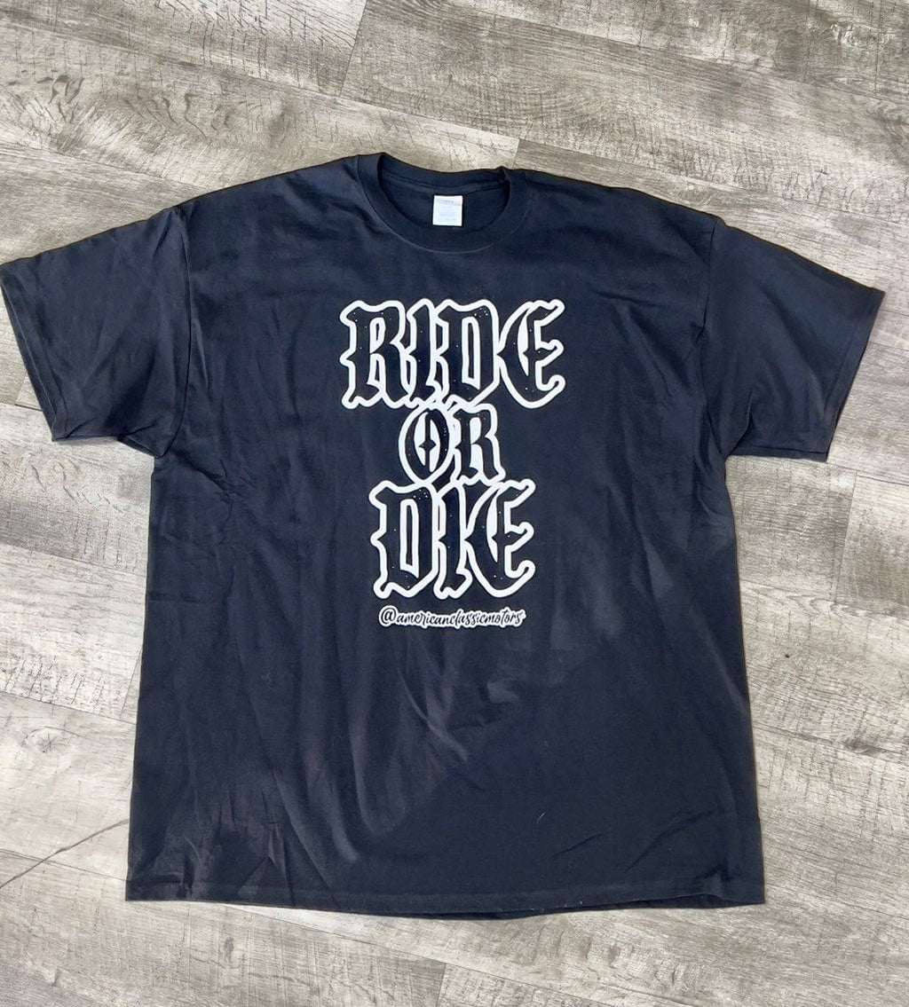 American Classic Motors Motorcycle Ride Or Die T-Shirt - Great gift for your Girl or Guy - Limited time run. Size X-Large XL