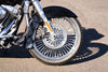 American Classic Motors Wheels & Tire Packages 21 3.5 46 Fat King Spoke Front Chrome Rim Blackwall Wheel Tire Package Harley DD