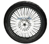 American Classic Motors Wheels & Tire Packages 21 3.5 Black 46 Fat King Spoke Wheel Package BW Dual Disc Harley Touring 2008+