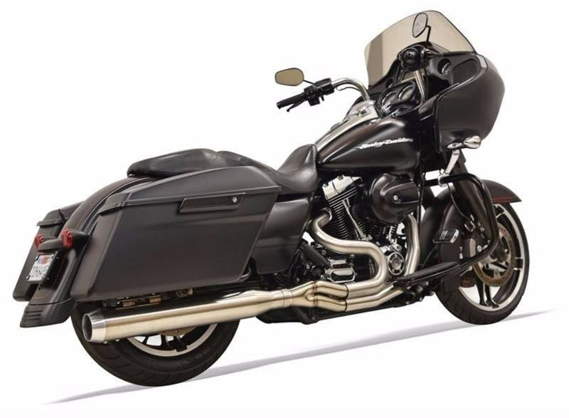 Bassani Manufacturing 2 Into 1 Exhaust Systems Bassani Road Rage 3 III Stainless Steel 2-1 Exhaust Pipe Harley Touring Bagger