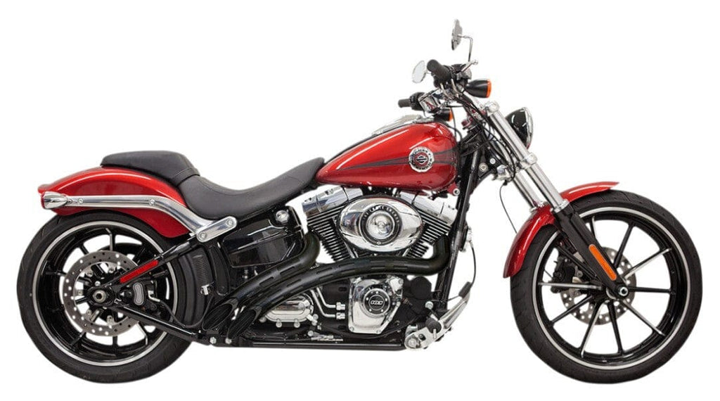 Bassani Manufacturing Big Radius Exhaust Systems Bassani Black Radial Radius Sweepers Exhaust Pipes Harley Softail Dyna FXD 86-17
