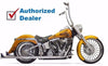 Bassani Manufacturing Exhaust Bassani Chrome True Dual Exhaust 36" Long Fishtail Mufflers Harley Softail 07-17