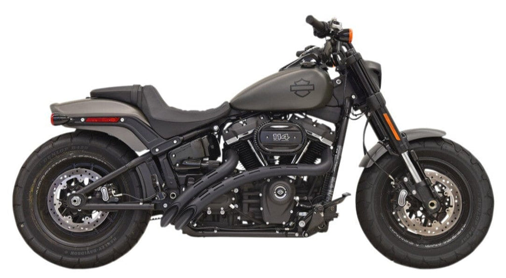 Bassani Manufacturing Exhaust Systems Bassani Black Radial Radius Street Sweeper Exhaust Pipes Headers Harley Softail