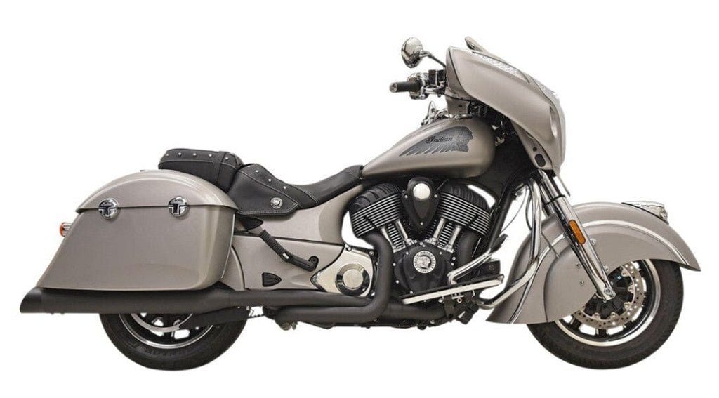 Bassani Manufacturing Exhaust Systems Bassani Black True Duals Exhaust Header Mufflers Indian 14+ Chieftain Roadmaster