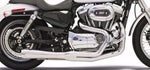 Bassani Manufacturing Exhaust Systems Bassani Chrome Road Rage 2 into1 Pipe Upsweep Megaphone Exhaust Harley Sportster