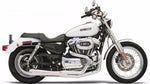 Bassani Manufacturing Exhaust Systems Bassani Chrome Road Rage 2 into1 Pipe Upsweep Megaphone Exhaust Harley Sportster