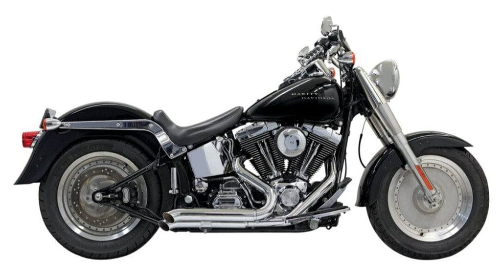 Bassani Manufacturing Exhaust Systems Bassani Pro-Street Chrome Turn Out Ends Full Exhaust System Pipes Harley Softail