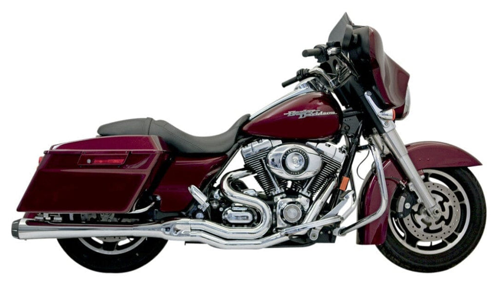 Bassani Manufacturing Exhaust Systems Bassani Road Rage 2 into 1 II B4M Exhaust Pipe System 4" Chrome Harley Touring