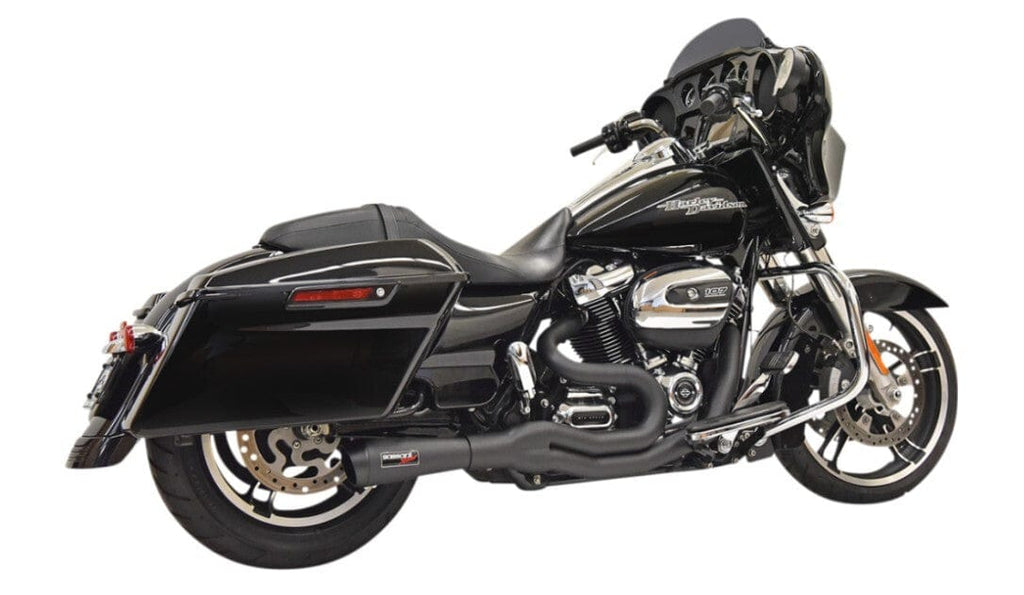 Bassani Manufacturing Exhaust Systems Bassani Road Rage Ripper 2 Into 1  Black Exhaust Header Pipe Harley 17+ Touring