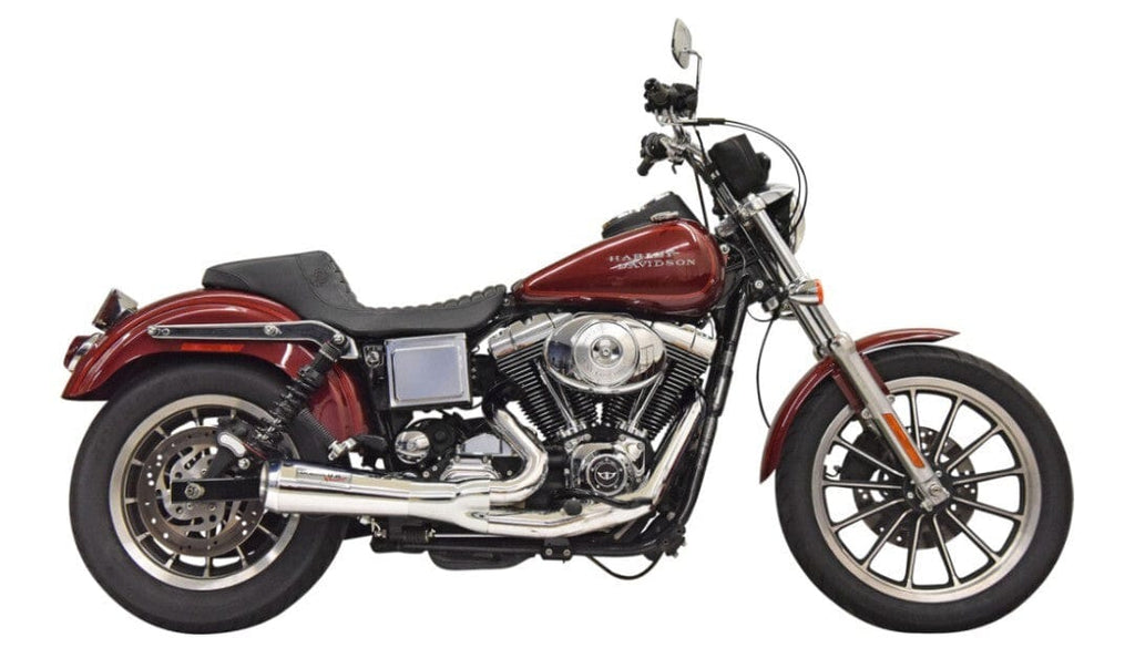 Bassani Manufacturing Exhaust Systems Bassani Road Rage Ripper 2 Into 1 Chrome Exhaust System Pipe Harley Dyna 93-05