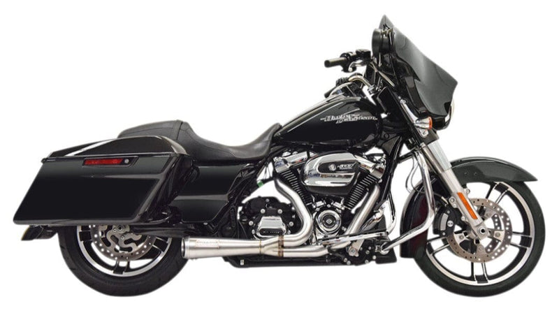 Bassani Manufacturing Exhaust Systems Bassani Stainless Steel Road Rage 2 into 1 Short Exhaust Pipe 17+ Harley Touring