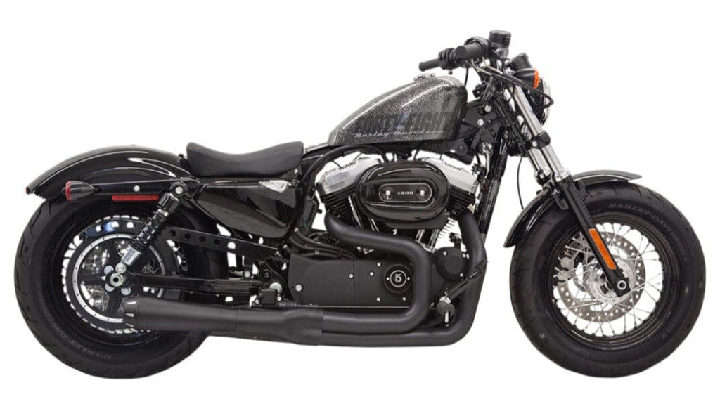 Bassani Manufacturing Exhaust Systems Black Bassani Mega Power 2-1 Road Rage II Exhaust Pipe System Sportster XL 14-22