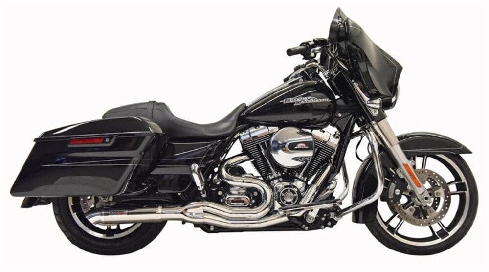 Bassani Manufacturing Exhaust Systems Chrome Bassani 2 into 1 Road Rage Hot Rod Turnout Exhaust Harley Touring 07-16