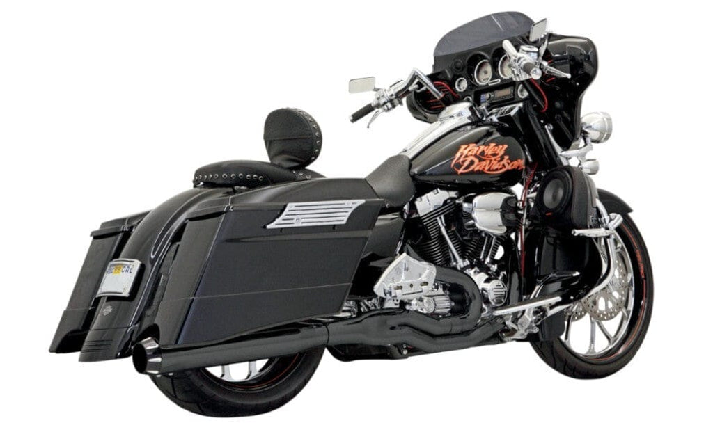 Bassani Manufacturing Other Exhaust Parts Bassani Black Road Rage II 2 into 1 B1 Power Exhaust Pipe System Harley Touring