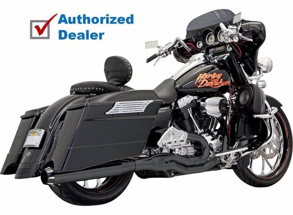 Bassani Manufacturing Other Exhaust Parts Bassani Black Road Rage II 2 into 1 B1 Power Exhaust Pipe System Harley Touring