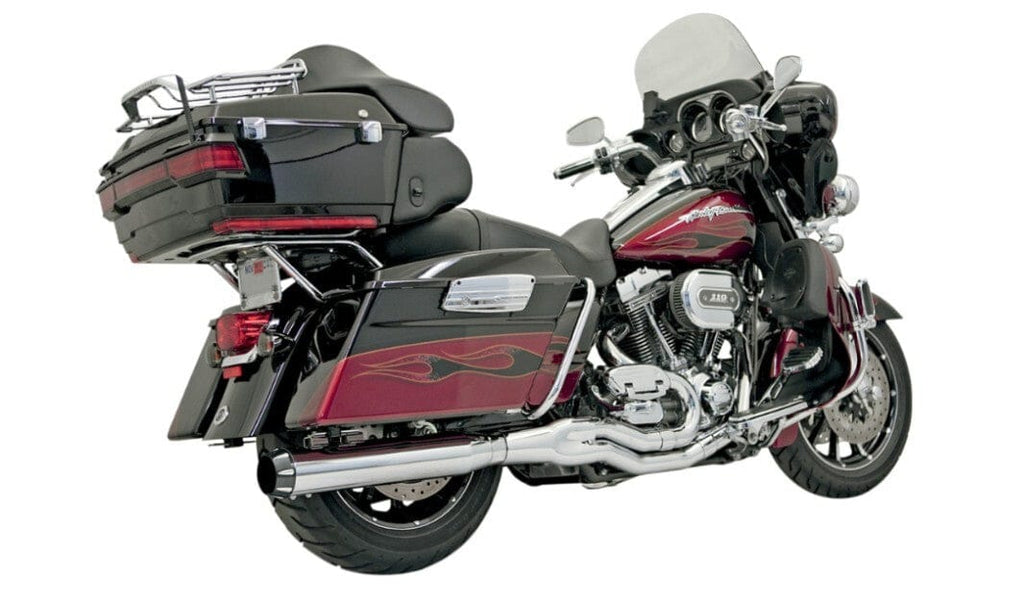 Bassani Manufacturing Other Exhaust Parts Bassani Chrome B4 2 Into 1 Exhaust Pipe Straight Muffler 95-2016 Harley Touring