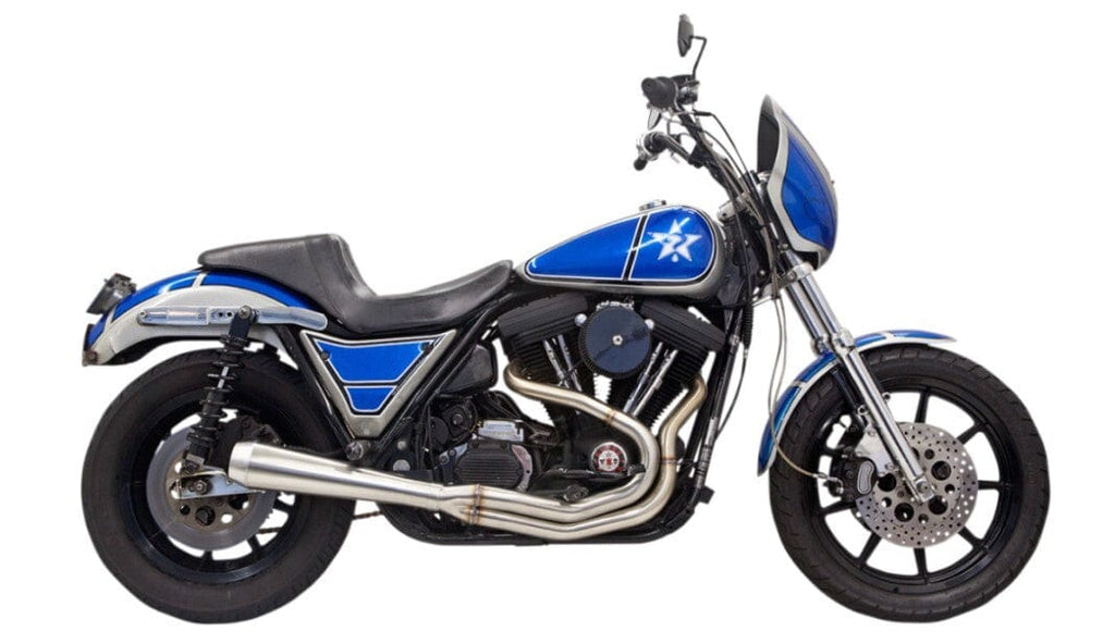 Bassani Manufacturing Other Exhaust Parts Bassani Stainless Steel 2 into 1 Road Rage III SS 3 Full Exhaust System Pipe FXR